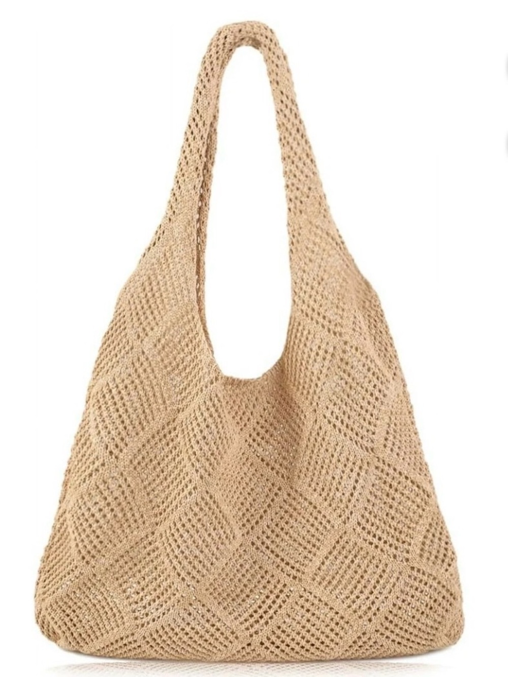 Knit Tote Bag Cotton Blend
Mesh Knit Beach Bag
